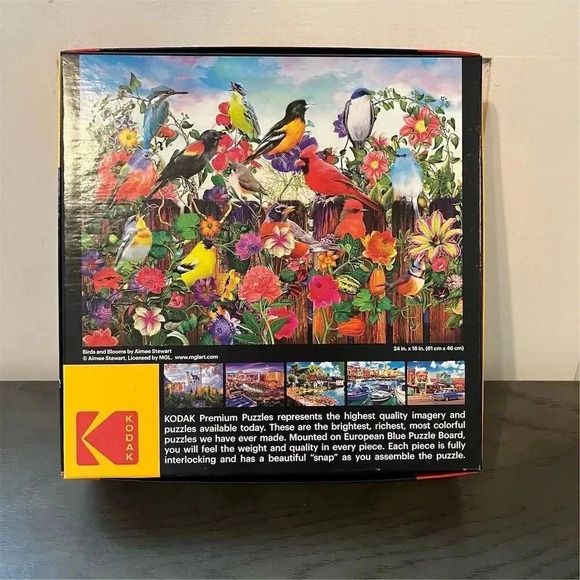 Kodak Premium 550 Piece Jigsaw Puzzle - Birds and Blooms Theme - Picture 2 of 3